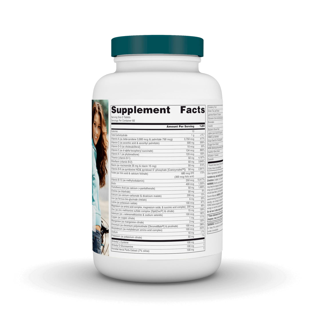 Source Naturals Women's Life Force Multiple, Daily Multivitamin & Immune Health, Rejuvenating Energy* Supplement - 180 Tablets