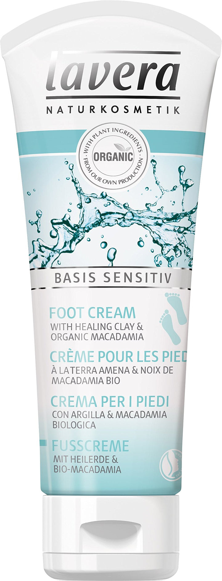 Lavera Basis Sensitiv Foot Cream 75ml/2.5oz