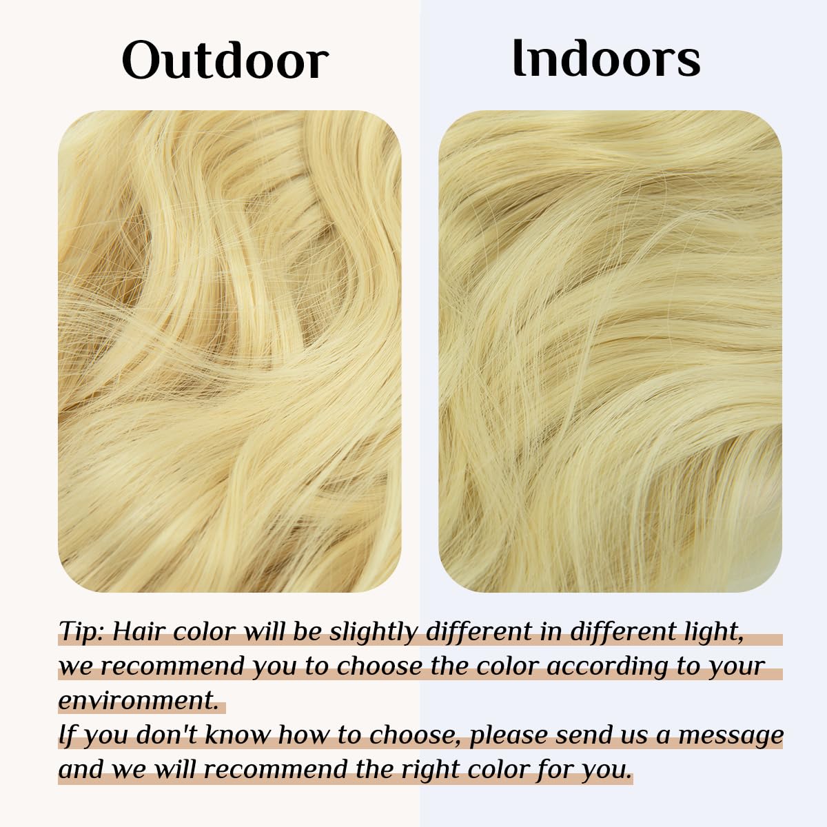 SARLA® Halo Synthetic Hairpieces Flip in Women Hair Extensions Natural Wave Invisible Halo Hair Extensions M01 (613# bleach blonde)