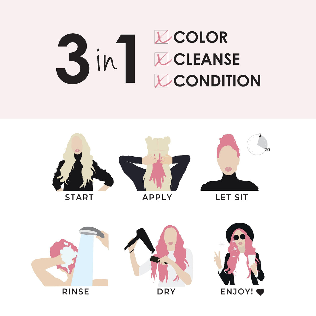 Keracolor Color Plus Clenditioner, Rose Gold, 12 Fluid Ounce