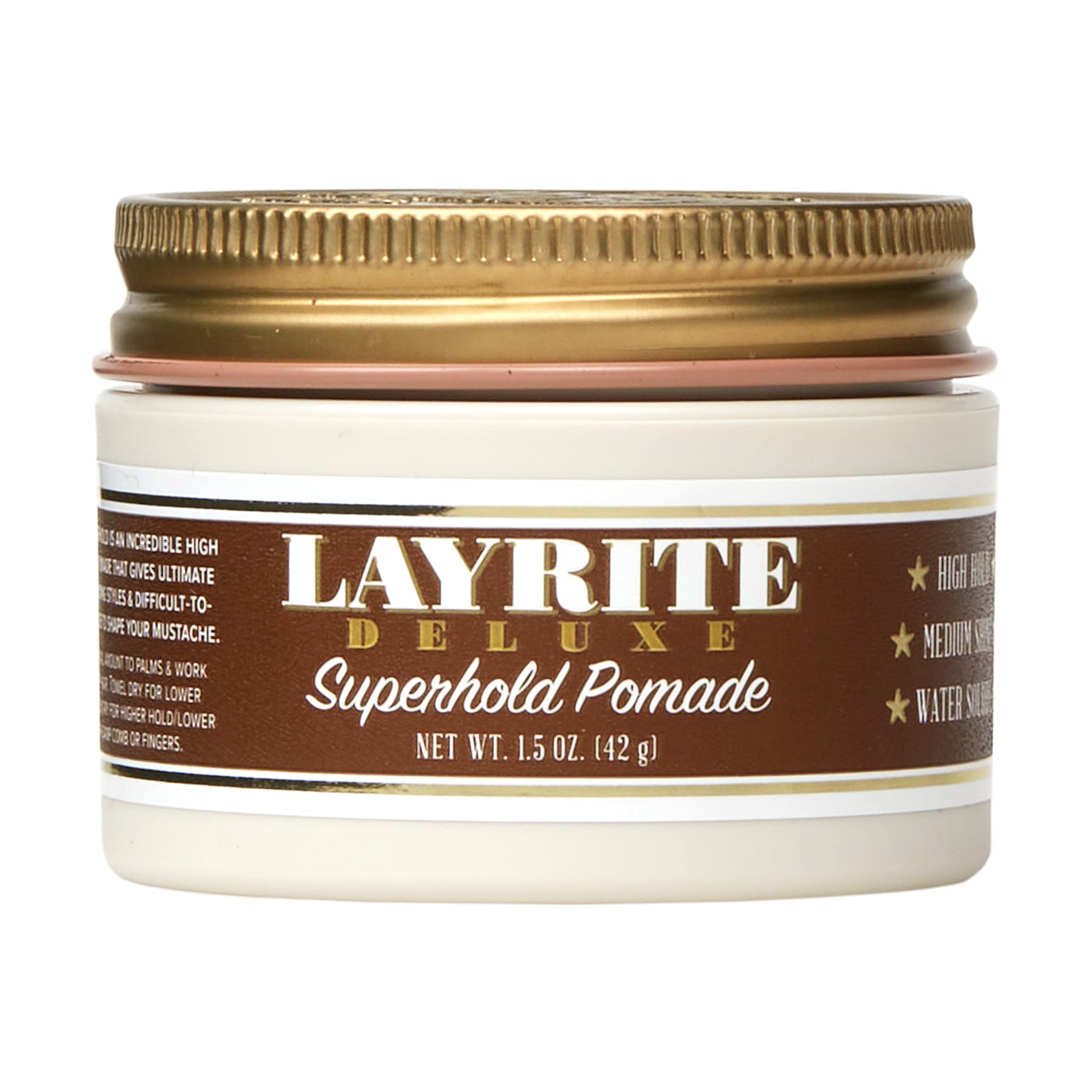 Layrite Superhold Pomade, 1.5 Ounce