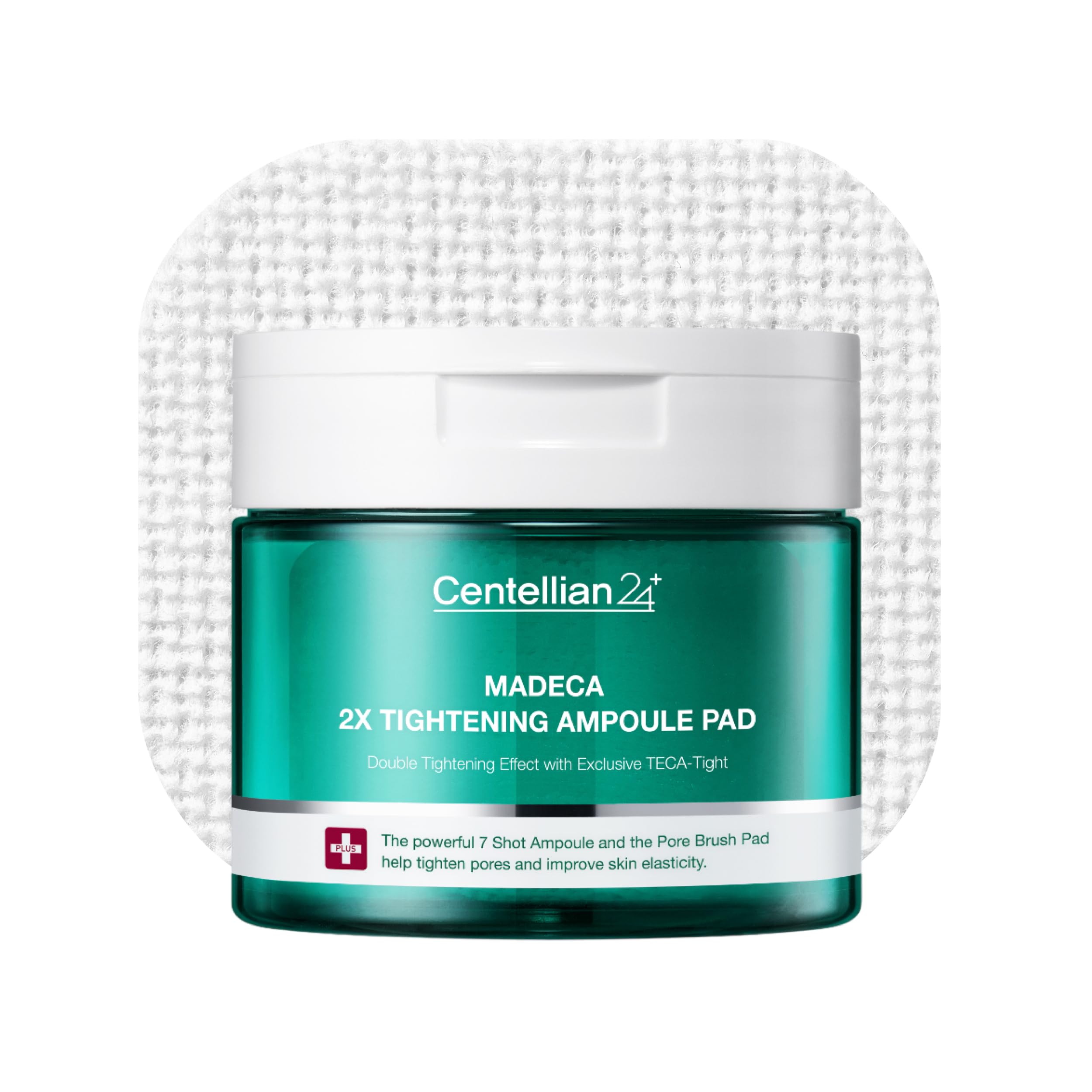 Centellian 24 Madeca Double Tightening Ampoule Pad (5.58fl oz x 60 pcs) - Pore Minimizer, Hydrating & Exfoliating Pads for Smoother Skin Texture, Vegan Certified, Korean Skin Care