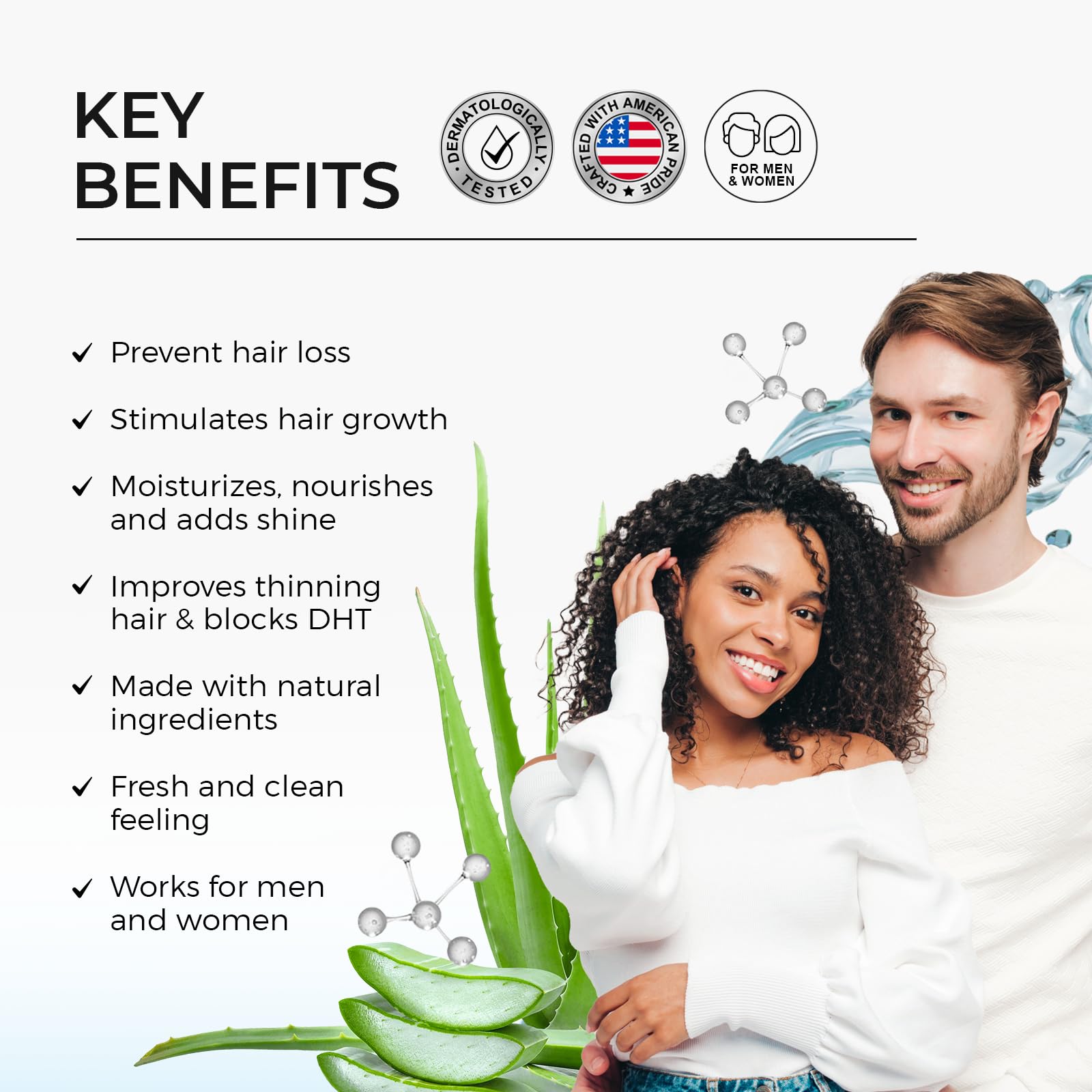 25+ Ingredients for Hair Regrowth: Saw Palmetto, DHT Blockers,Strengthening Shampoo – Onion, Avocado, Olive Oil, Green Tea, Biotin, Caffeine – Minoxidl for Men & Women Champu Anticaida