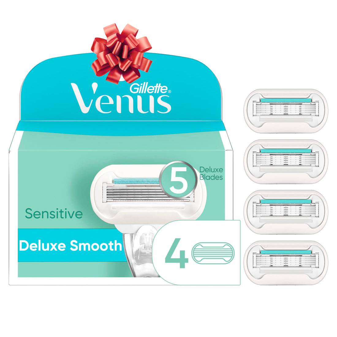 Gillette Venus Extra Smooth Sensitive Womens Razor Blade Refills, 4 Count, Designed for Women with Sensitive Skin