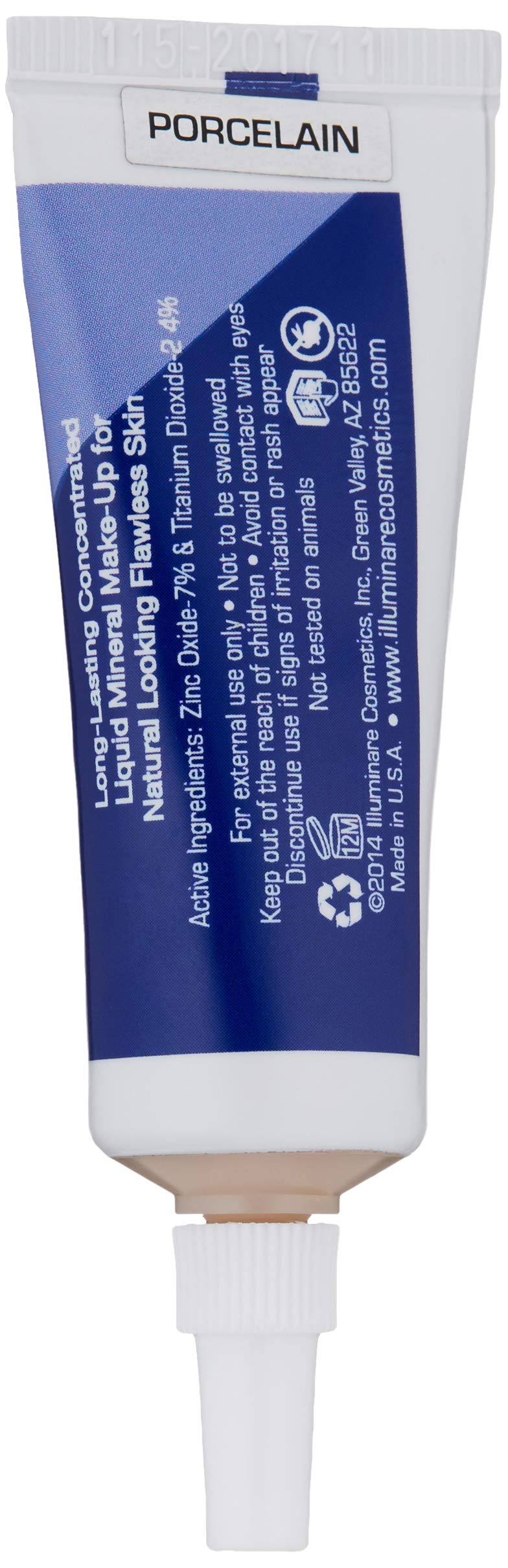 Portofino Porcelain : Illuminare Moisturizing Mineral Foundation Makeup SPf 20 Dewy Finish 15ml (Portofino Porcelain)