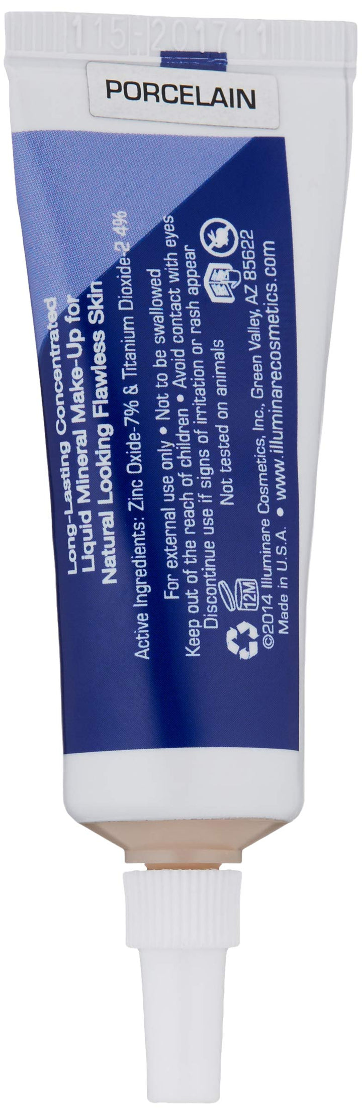 Portofino Porcelain : Illuminare Moisturizing Mineral Foundation Makeup SPf 20 Dewy Finish 15ml (Portofino Porcelain)