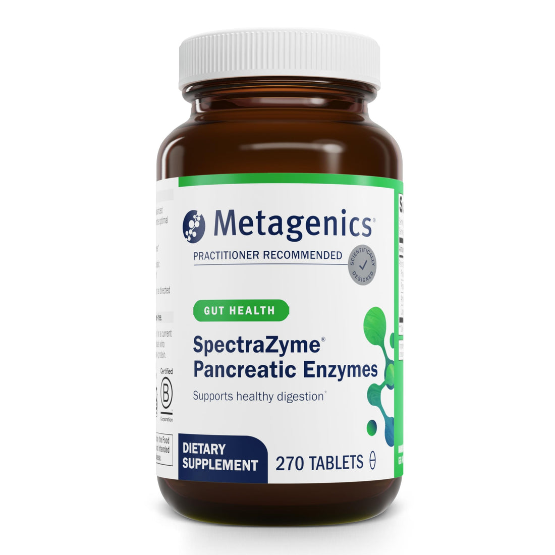 Metagenics SpectraZyme Pancreatic Enzymes - Digestion Supplement* - Pancreatic & Digestive Enzymes - Non-GMO & Gluten-Free - 270 Tablets