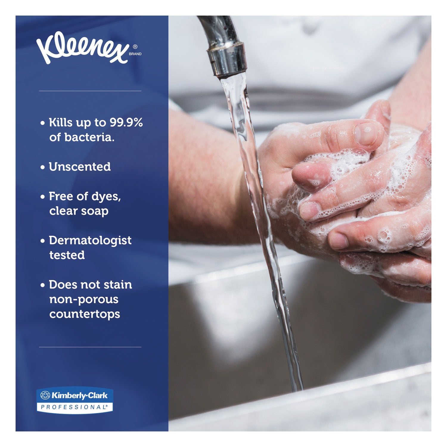 Scott Professional Antiseptic Foam Skin Cleanser (91595), 1.2 L, Clear, No Fragrance Added, Automatic Hand Soap Refills, 1.75% PCMX, NSF E-2 Rated, (2 Bottles)