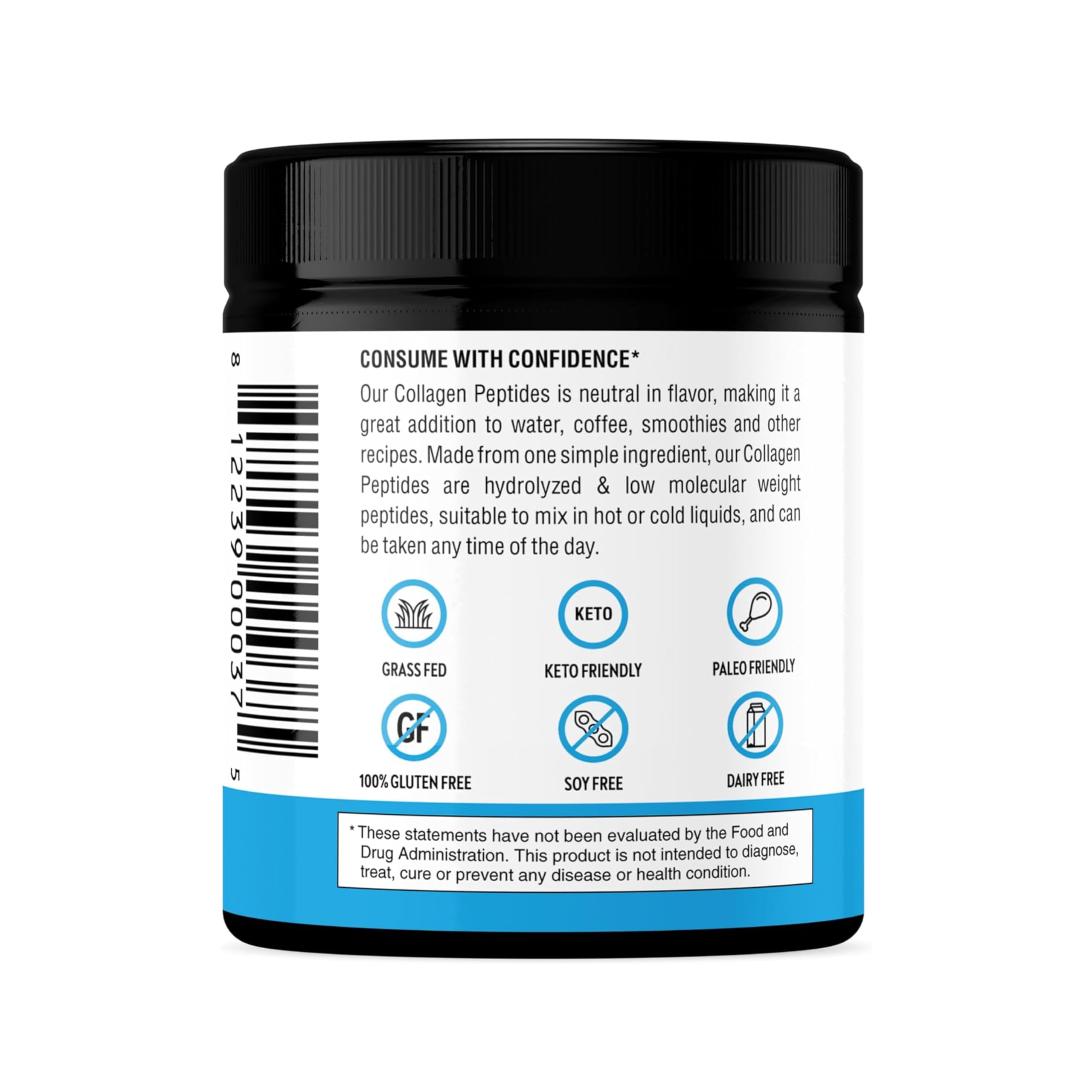 Sandhu's Collagen Peptides Powder|4.9 oz Unflavored| Grass-Fed Hydrolyzed Bovine Collagen | Supports Youthful Skin, Hair, Nails, Mobility, Flexibility, & Bone Health