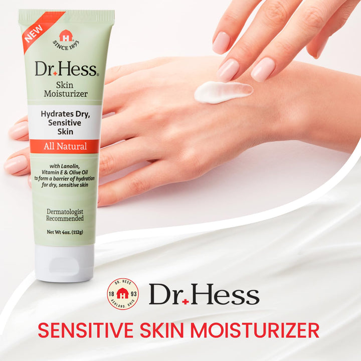 Dr Hess Moisturizer for Dry, Sensitive Skin, 4 Ounce