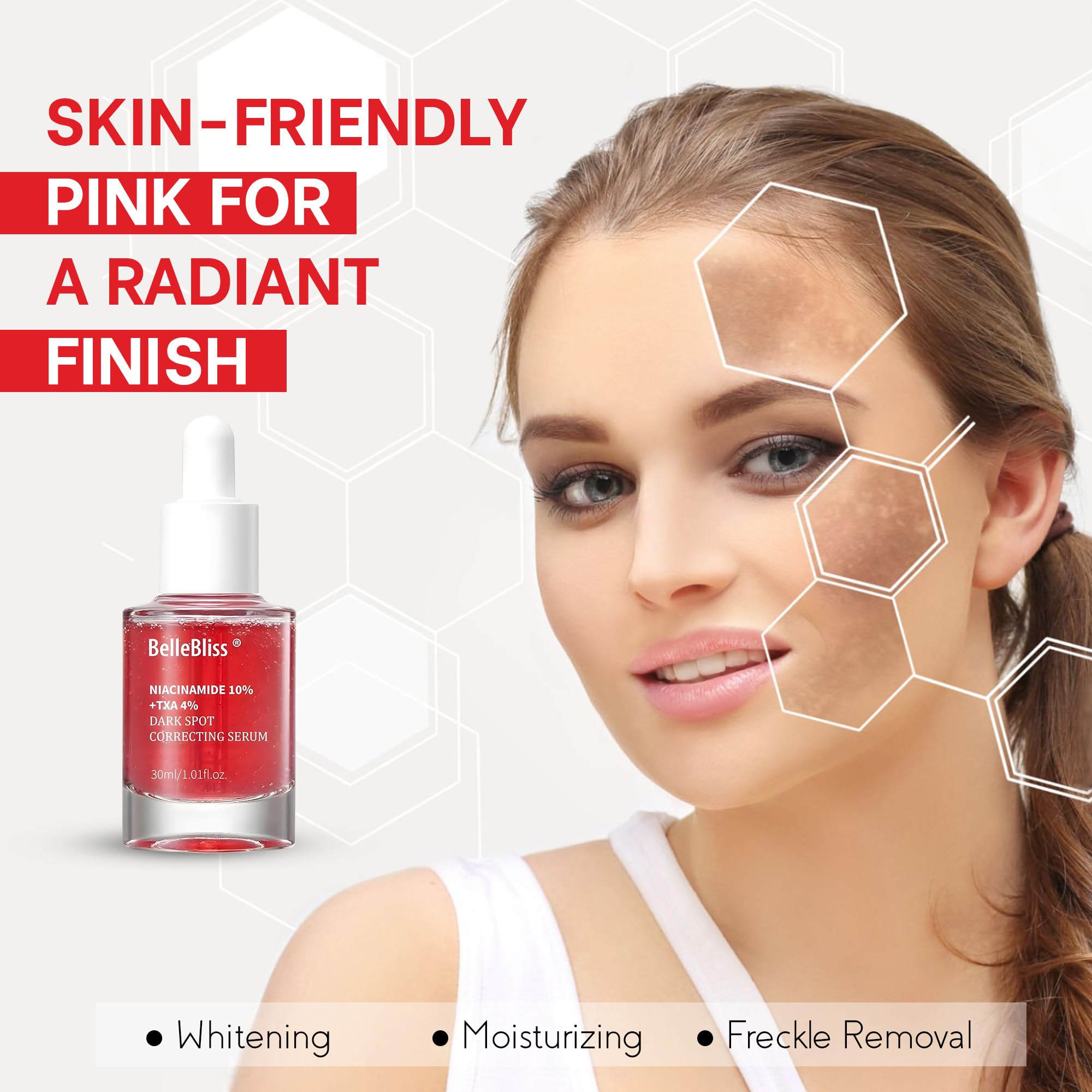 Niacinamide 10% | Tranexamic 4% | Acid Serum |, Hyaluronic Acid | Ceramide,Vitamin B12 is a natural color that is suitable for sensitive skin. Korean glass skin that is fragrance free(30ml 1fl.oz.)