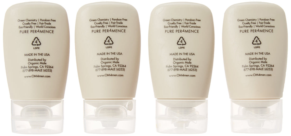 Organic Male OM4 Sensitive Travel Starter 4-Step RegiMEN - 4 ct