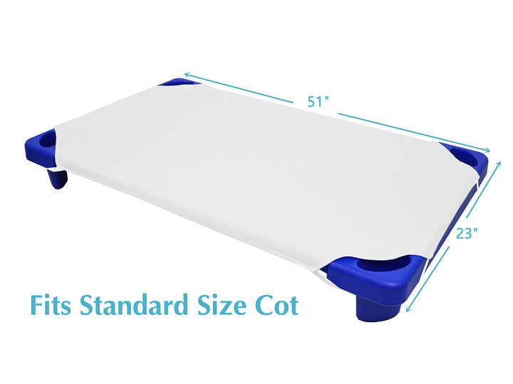 American Baby Company Microfiber Standard Size Daycare/Pre-School Cot Sheet, Snow White, 23 x 51, for Boys and Girls