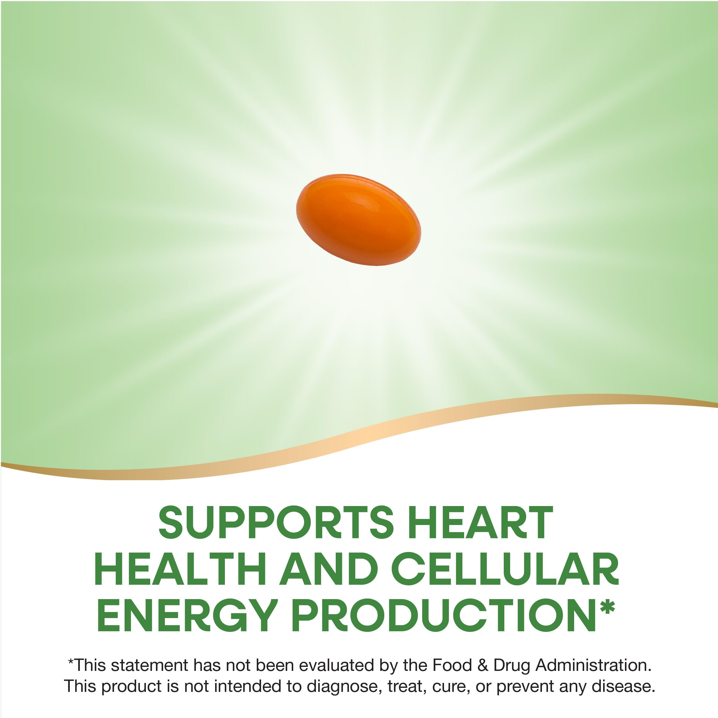 Nature's Way CoQ10 with Ubiquinone, Supports Heart Health*, Supports Cellular Energy Production*, 100 mg per Serving, 120 Softgels