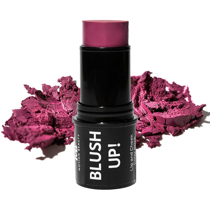Blush Up: Cream Blush Stick for Cheeks and Lips, 2-in-1 Buildable Vibrant Color, Long Lasting Makeup for Gym & Workouts, Non-Greasy, Vegan & Gluten-Free, 0.32 Fl Oz