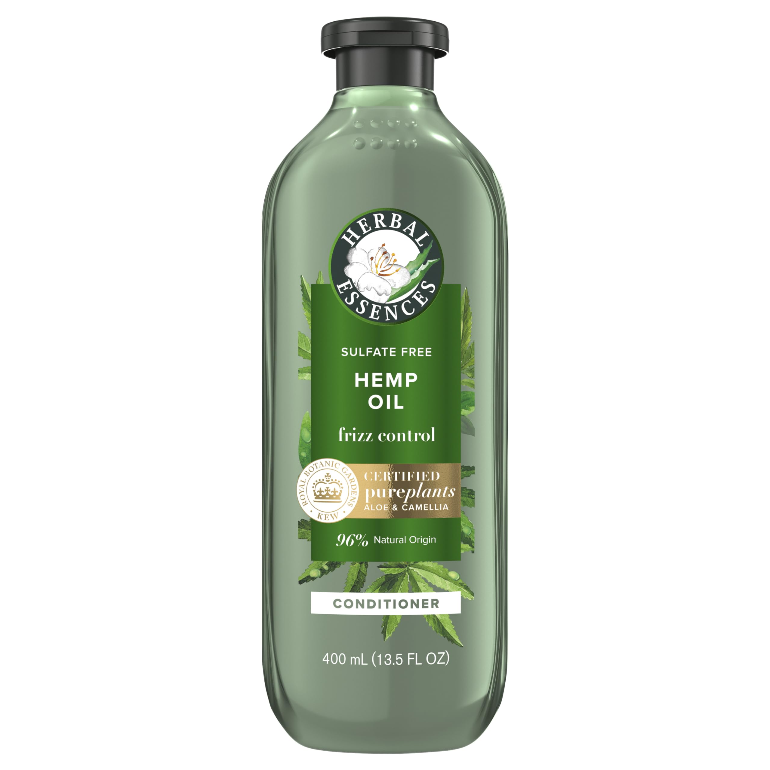 Herbal Essences bio:renew Hemp + Potent Aloe Conditioner for Frizz, 13.5 Fl Oz