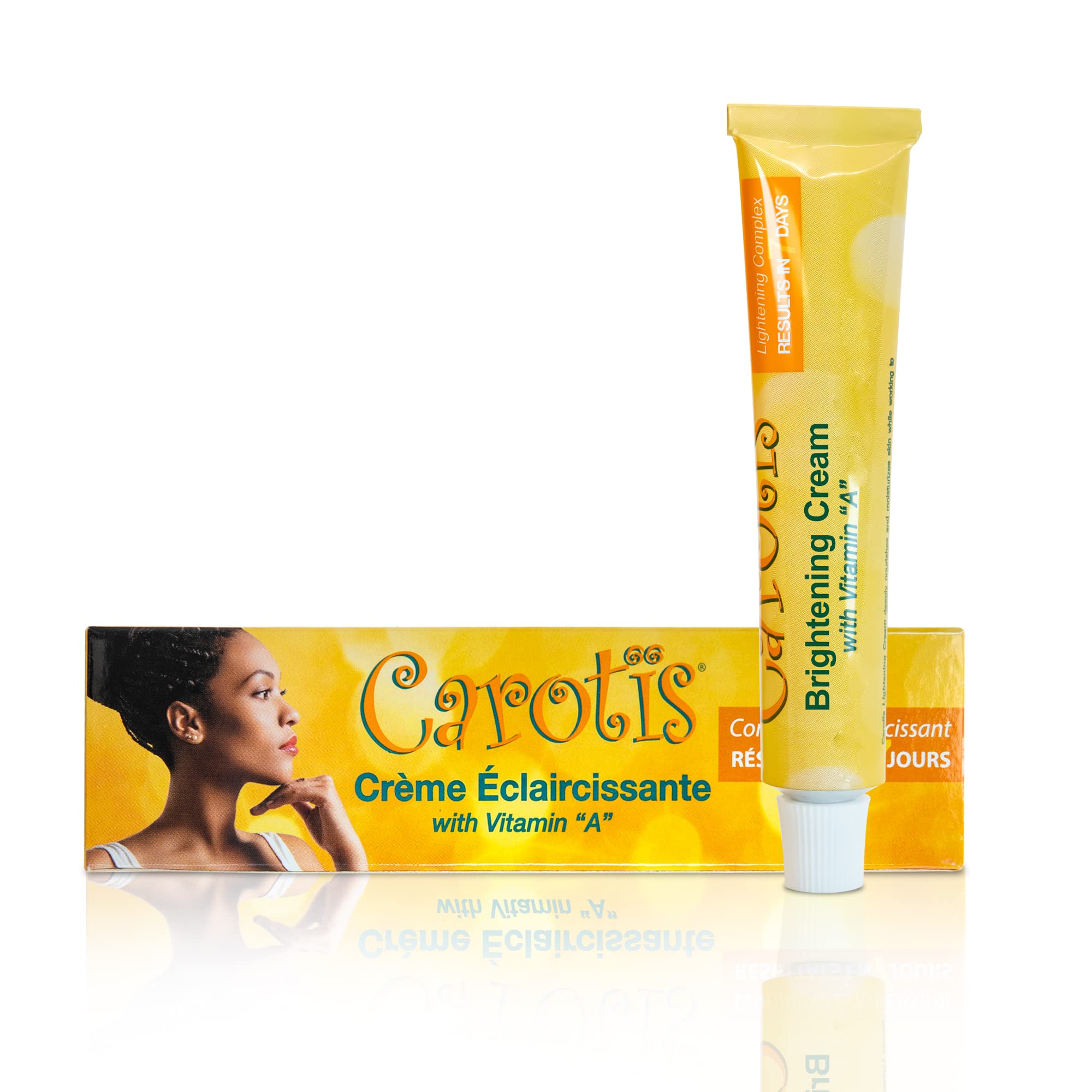 CAROTÏS Skin Brightening Cream - 1 fl oz / 30 ml - Brightening Cream For Face, Body, Hands, Elbows, Knuckles