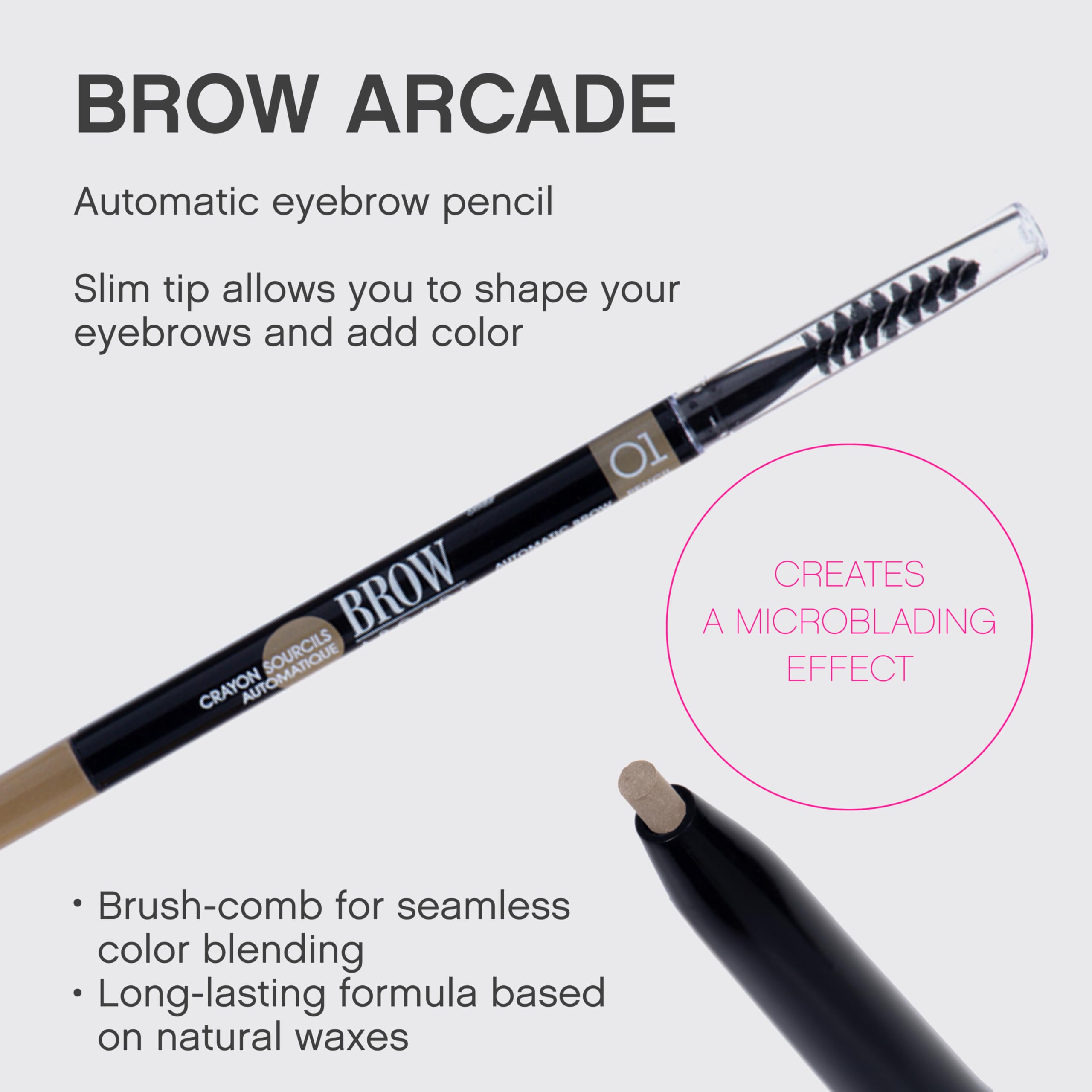 Vivienne Sabo Paris - Automatic Eyebrow Pencil Brow Arcade, Blonde (Shade 01),Natural Looking Brows, All Day Wear, Cruelty Free