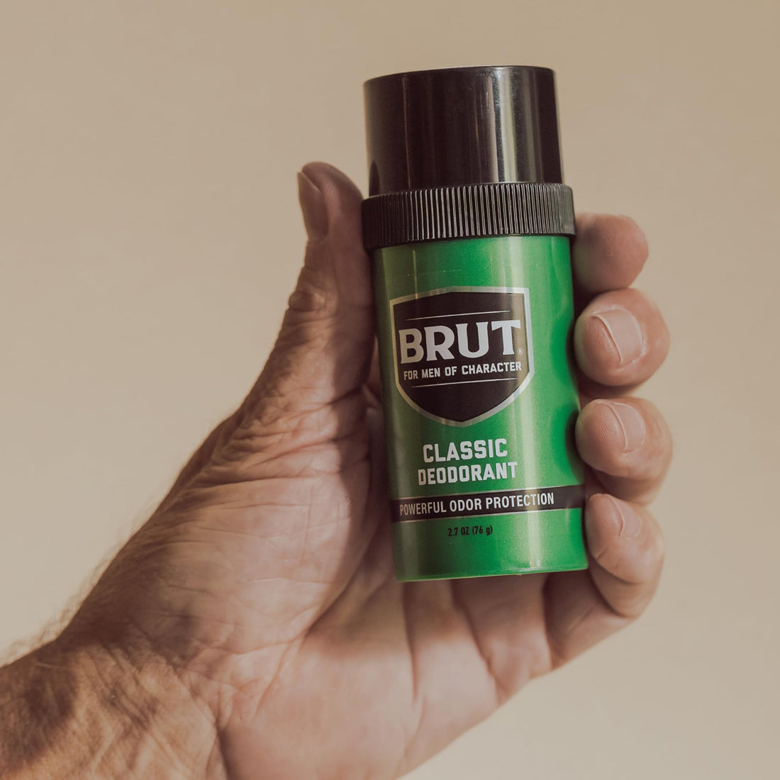 Brut Classic Round Deodorant Stick - Scented Deodorant for Men - Deodorant for All-Day Freshness - Powerful Odor Protection - Paraben Free - 2.7 oz