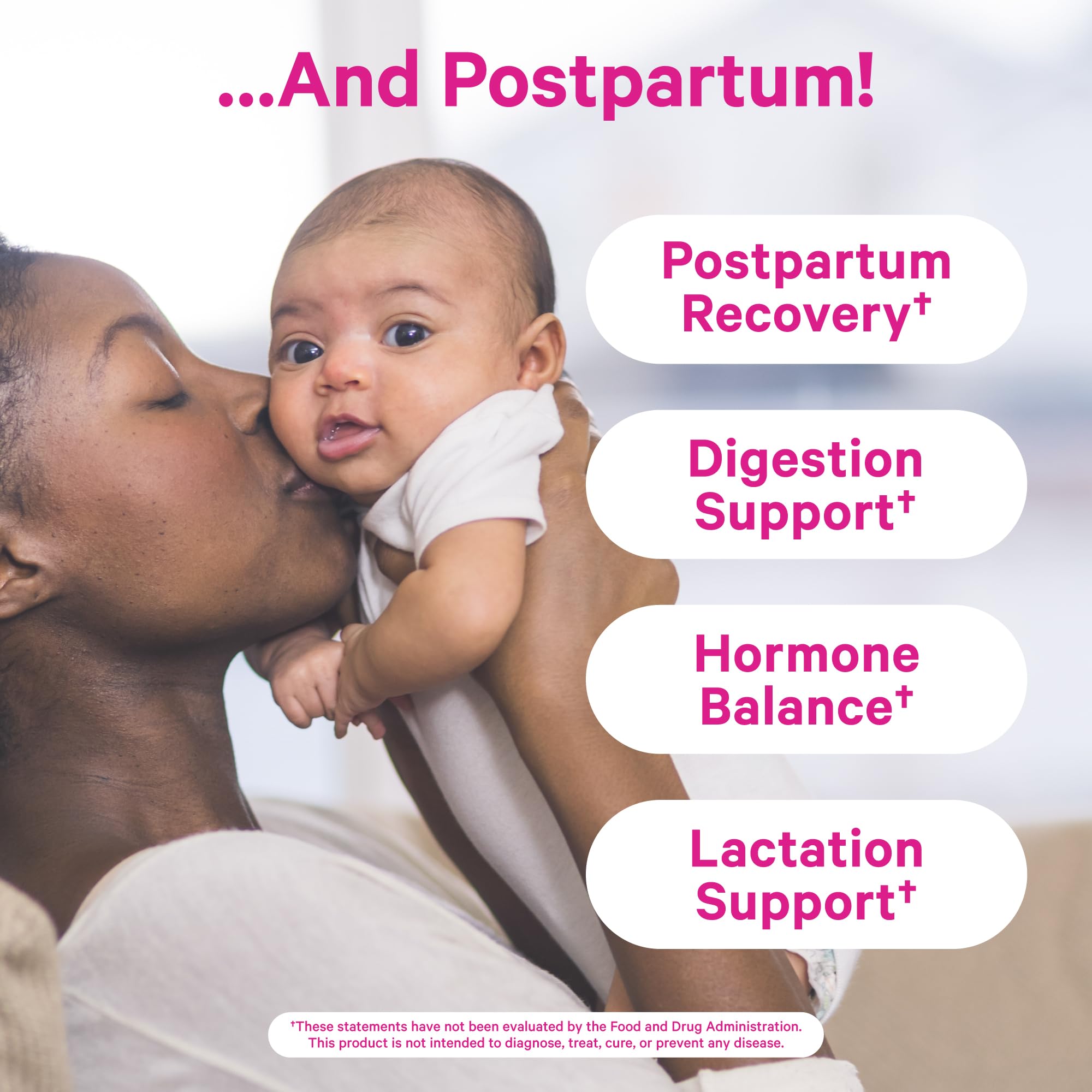 Pink Stork Prenatal + Postnatal Gummy Vitamins for Women - Multivitamin for Pregnancy + Postpartum Recovery - 60 Gummies