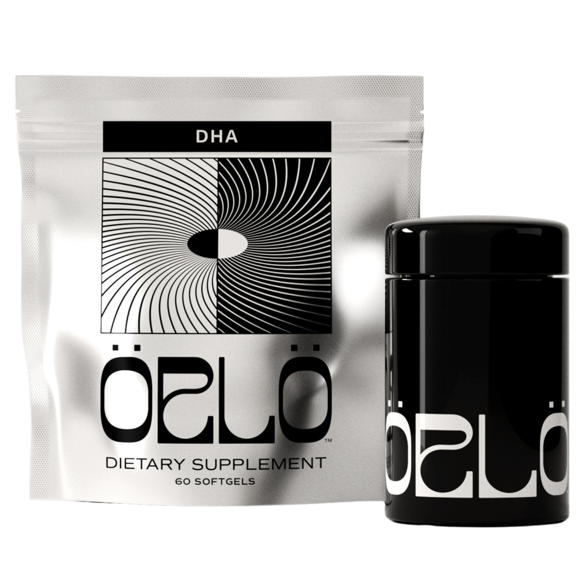 Orlo DHA - Vegan DHA Omega 3 Supplement - Triple Strength Omega3s - Plant Based DHA & EPA Fatty Acids Algae Omega-3 Oil - Sustainable Krill or Fish Oil Alternative (60 Mini Softgels KIT)