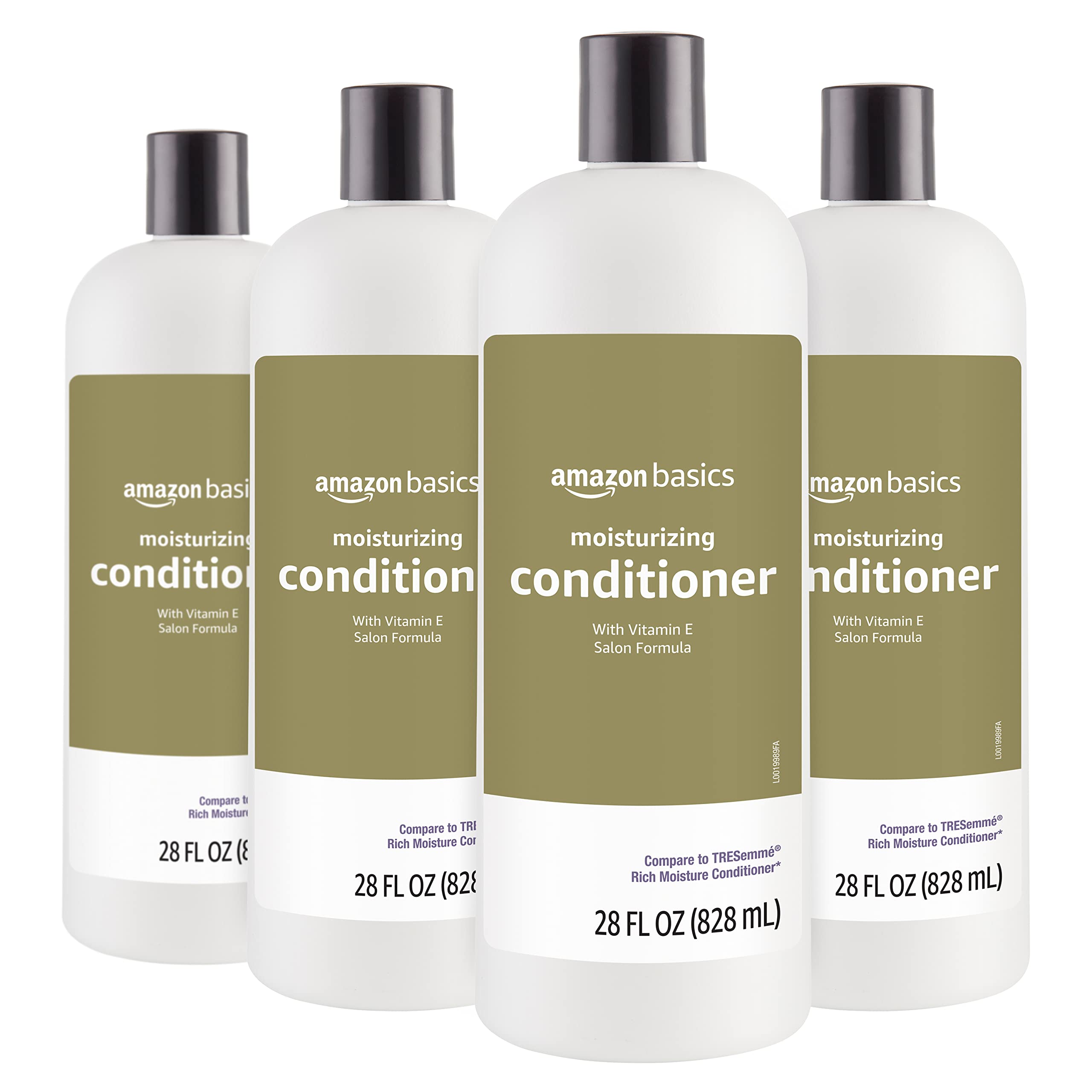 Amazon Basics Moisture Rich Conditioner, 28 Fl Oz (Pack of 4)