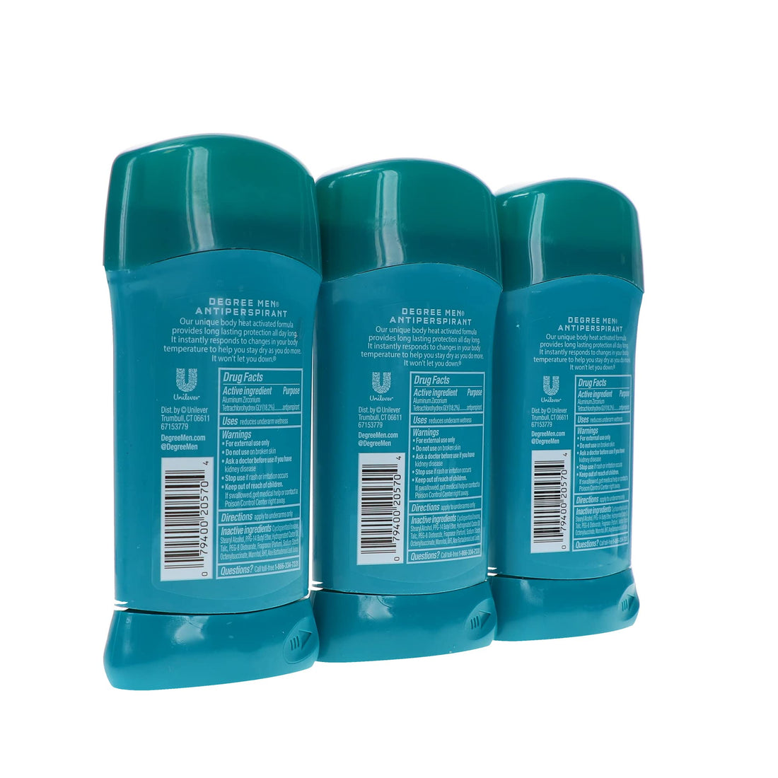 Degree Men Anti-Perspirant & Deodorant Cool Comfort 2.7 Ounce 2.7 oz 3 Pack AD