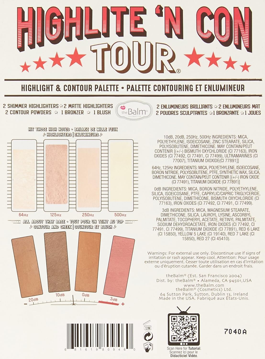 theBalm Highlite 'N Con Tour Highlight & Contour Palette
