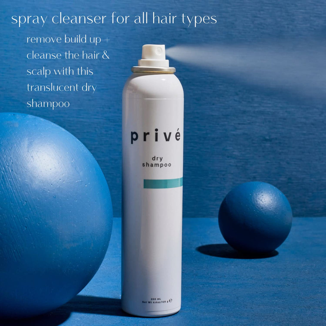 PrivÃƒ© Dry Shampoo Spray ââ‚¬â€œ Cleans Hair and Scalp, Leaving No White Residue and Imparts Incredible Volume, for All Hair Types (4.4 oz)
