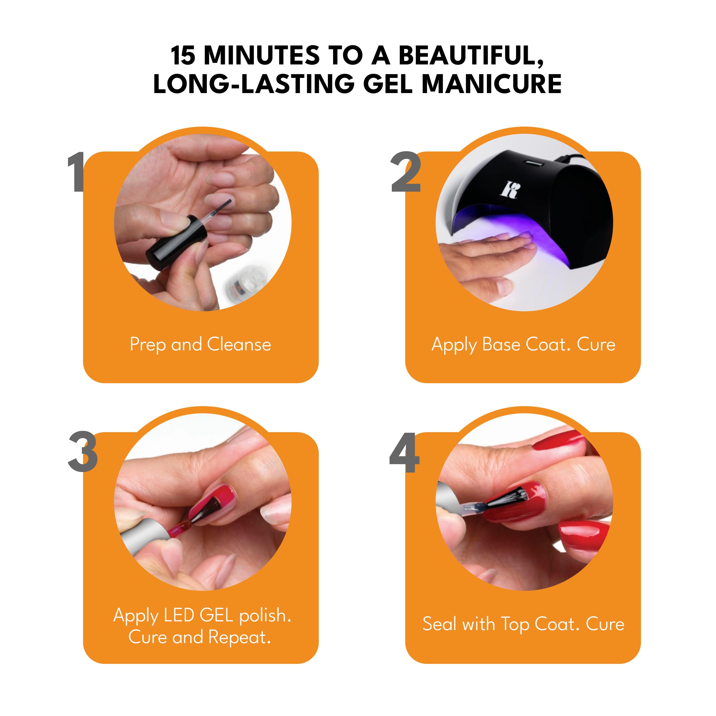 NEW Red Carpet Manicure Prep Max Adhesion Sanitizer for LED UV Gel Nail Polish