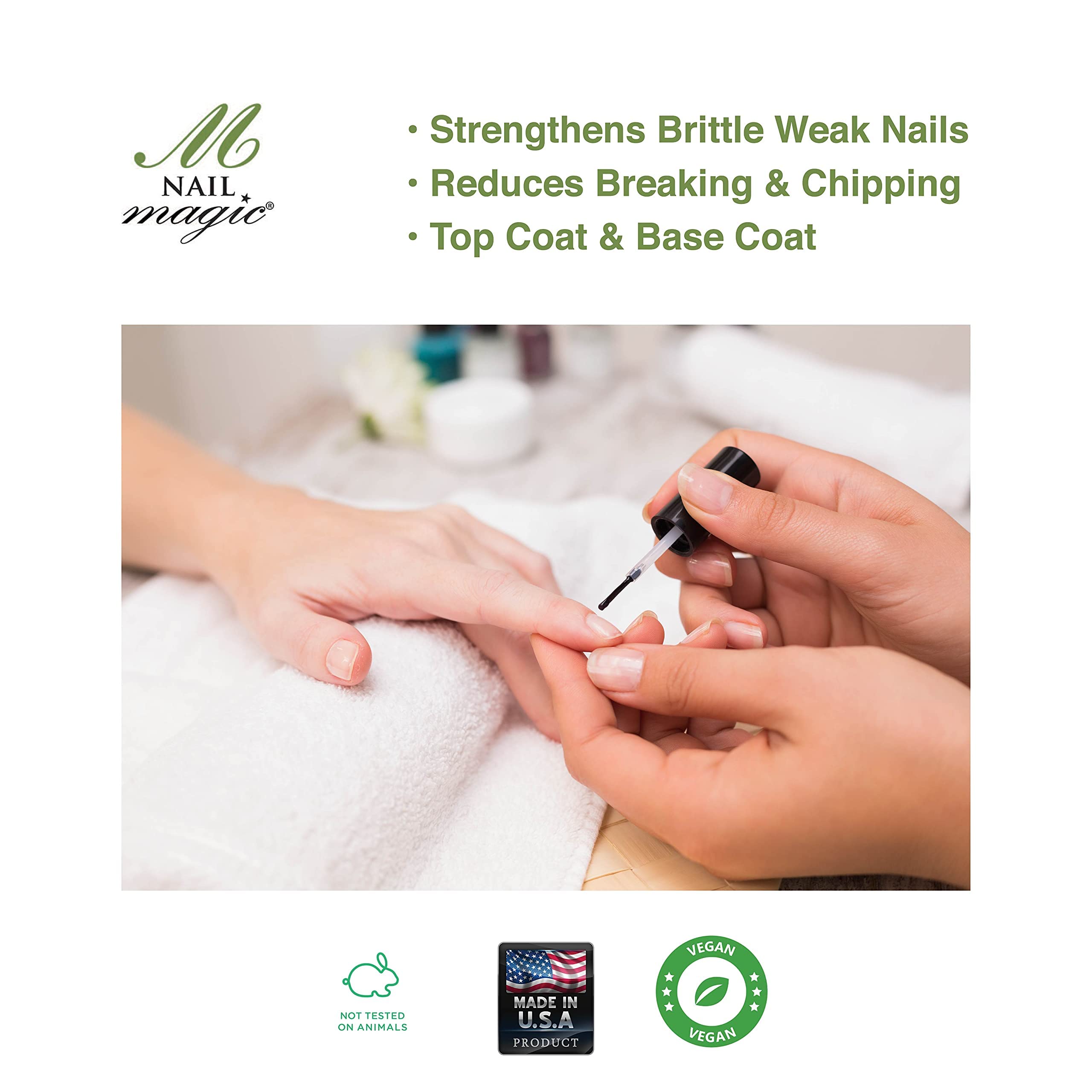 Nail Magic Strong Botanical Strengthener with Horstail, 0.5 Fluid Ounce