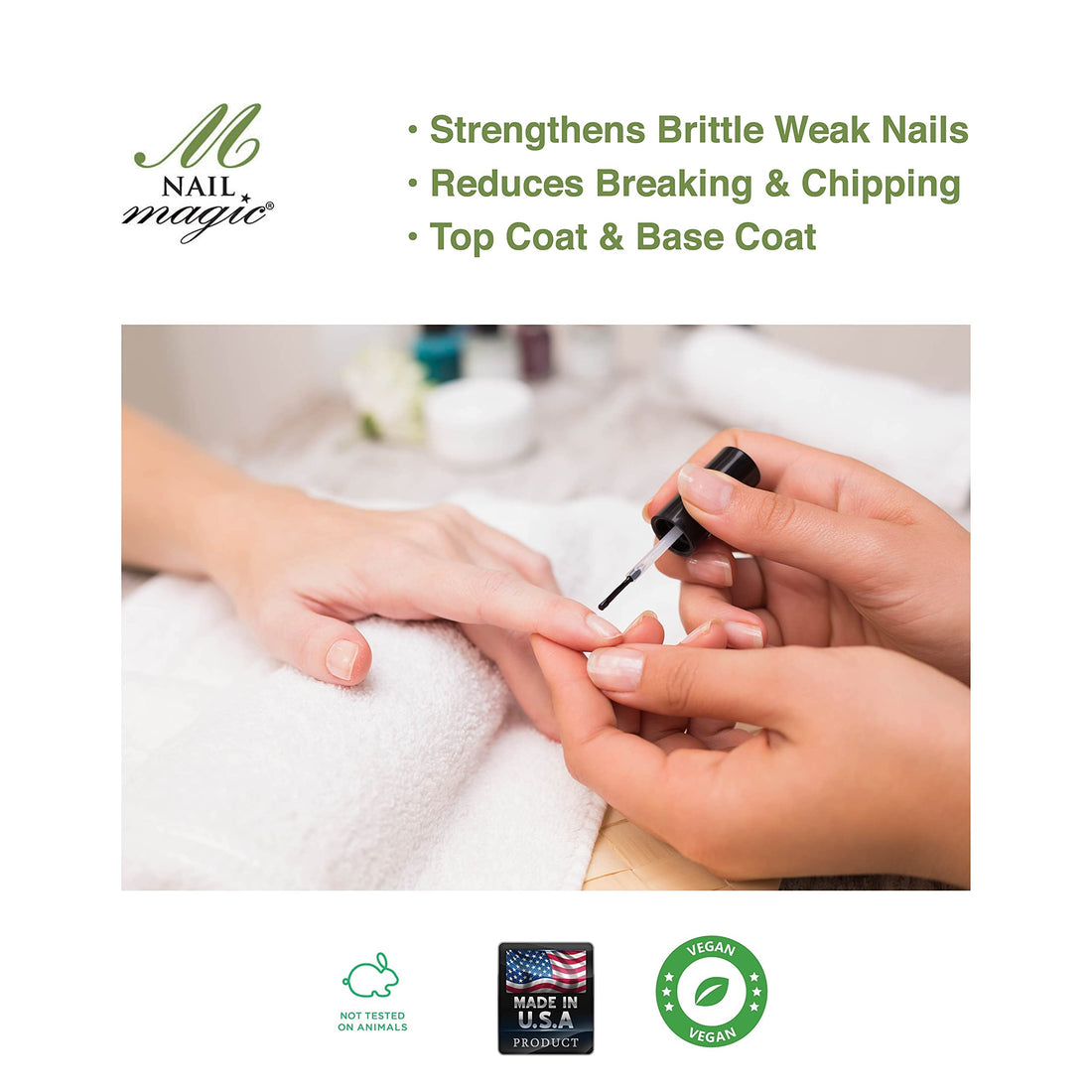 Nail Magic Strong Botanical Strengthener with Horstail, 0.5 Fluid Ounce