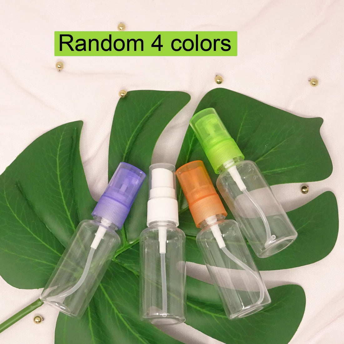 Honbay 4PCS Portable Refillable Plastic Fine Mist Perfume Spray Bottle Transparent Empty Spray Sprayer Bottle Cosmetic Spray Bottles Transparent Travel Small Bottles (30ML)