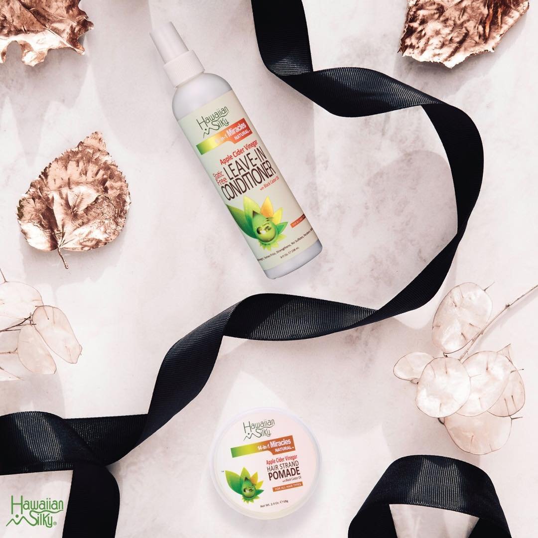 Hawaiin Silky Apple Cider Vinegar Static Free Leave-in Conditioner 8 oz by Hawaiin Silky