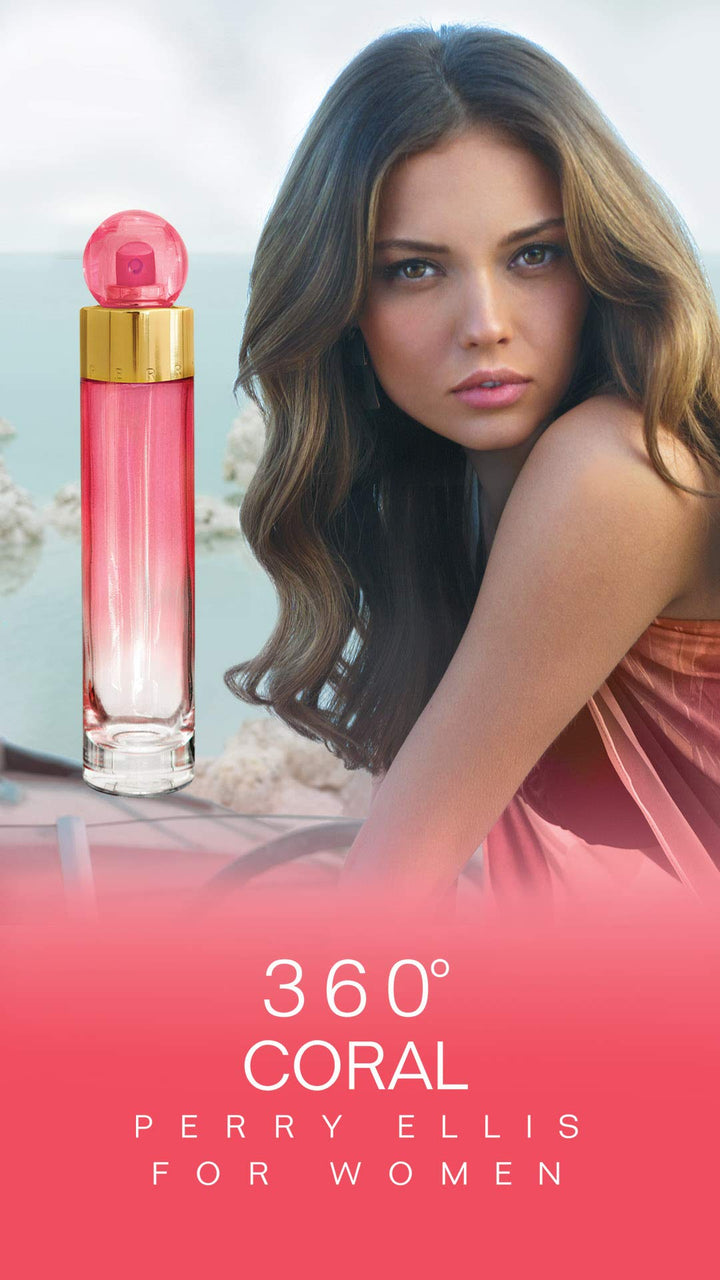 Perry Ellis 360 Coral for Women, 8.0 fl oz Body Mist