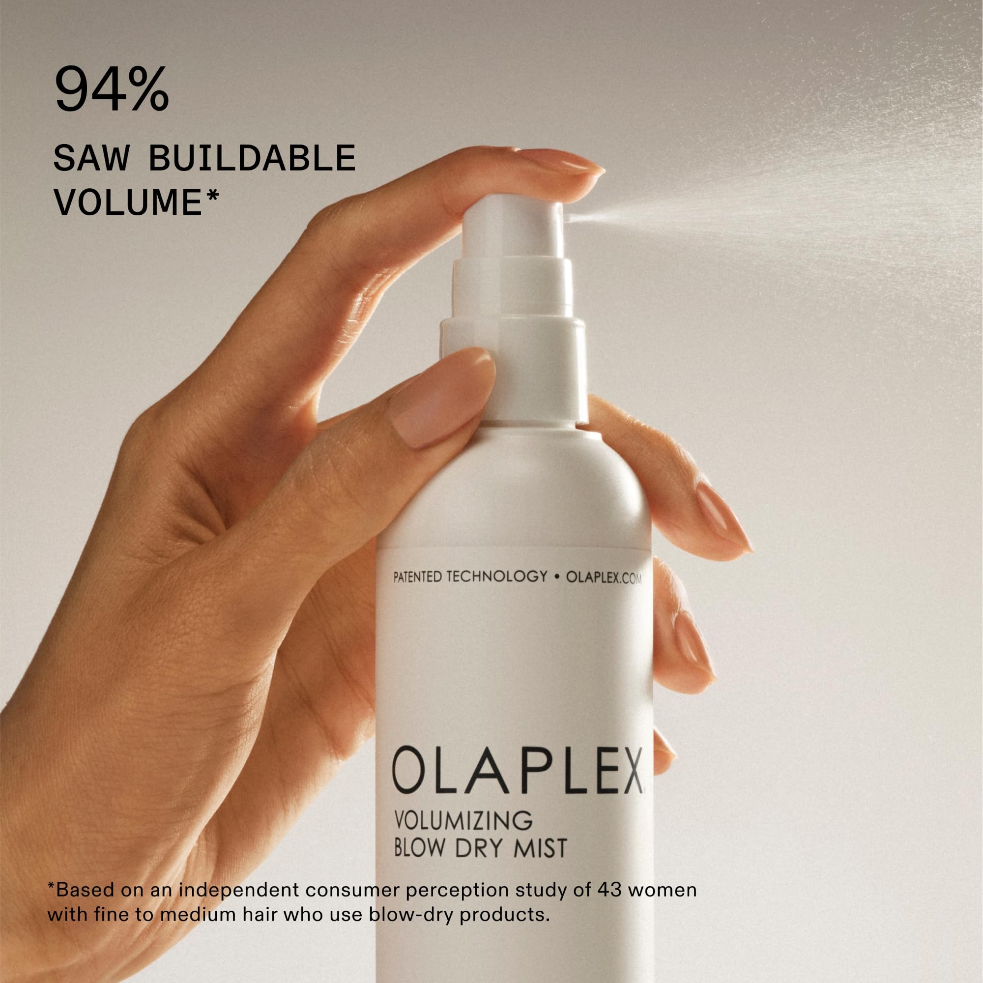 Olaplex Volumizing Blow Dry Mist, Hair Heat Protection, Repairs & Protects Hair for Healthier-Looking Blowouts, Speeds Up Blow Dry Time, Creates Touchably Soft, Shiny Hair, For All Hair Types, 5 fl oz