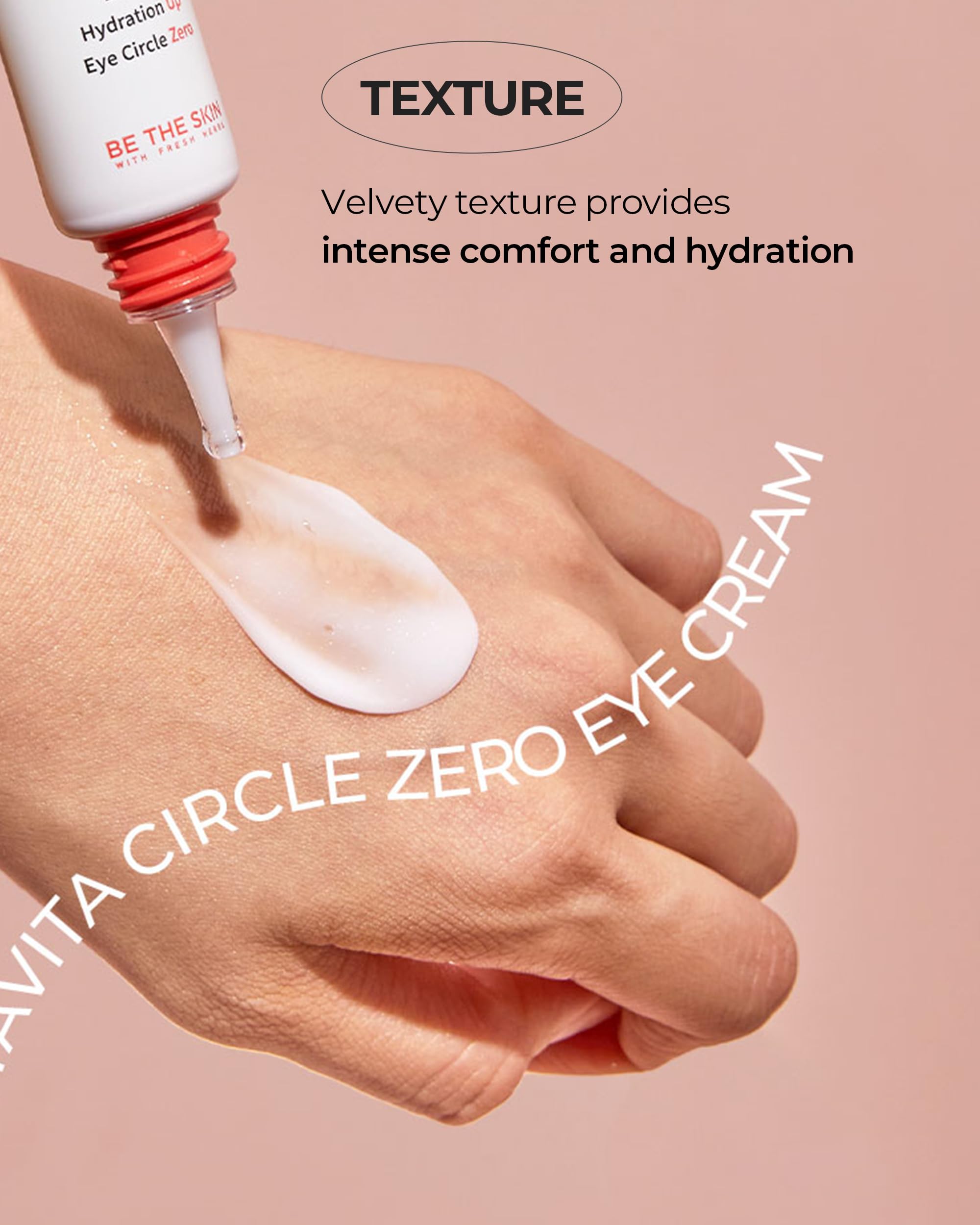 BE THE SKIN Vitavita Circle Zero Eye Cream - Radiance Dark Circle Under Eye Cream with Vitamin B, C, Niacinamide, 11 Peptides - Anti Aging, Wrinkle Reducer, 1.01oz.