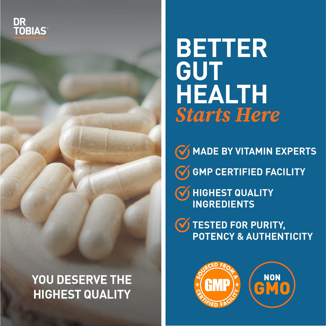 Dr. Tobias Probiotics for Women, 5 Billion CFUs Plus Prebiotics & Cranberry Extract for Urinary Tract Health for Women, Supports Digestive & Immune Health, 60 Capsules, 30 Servings