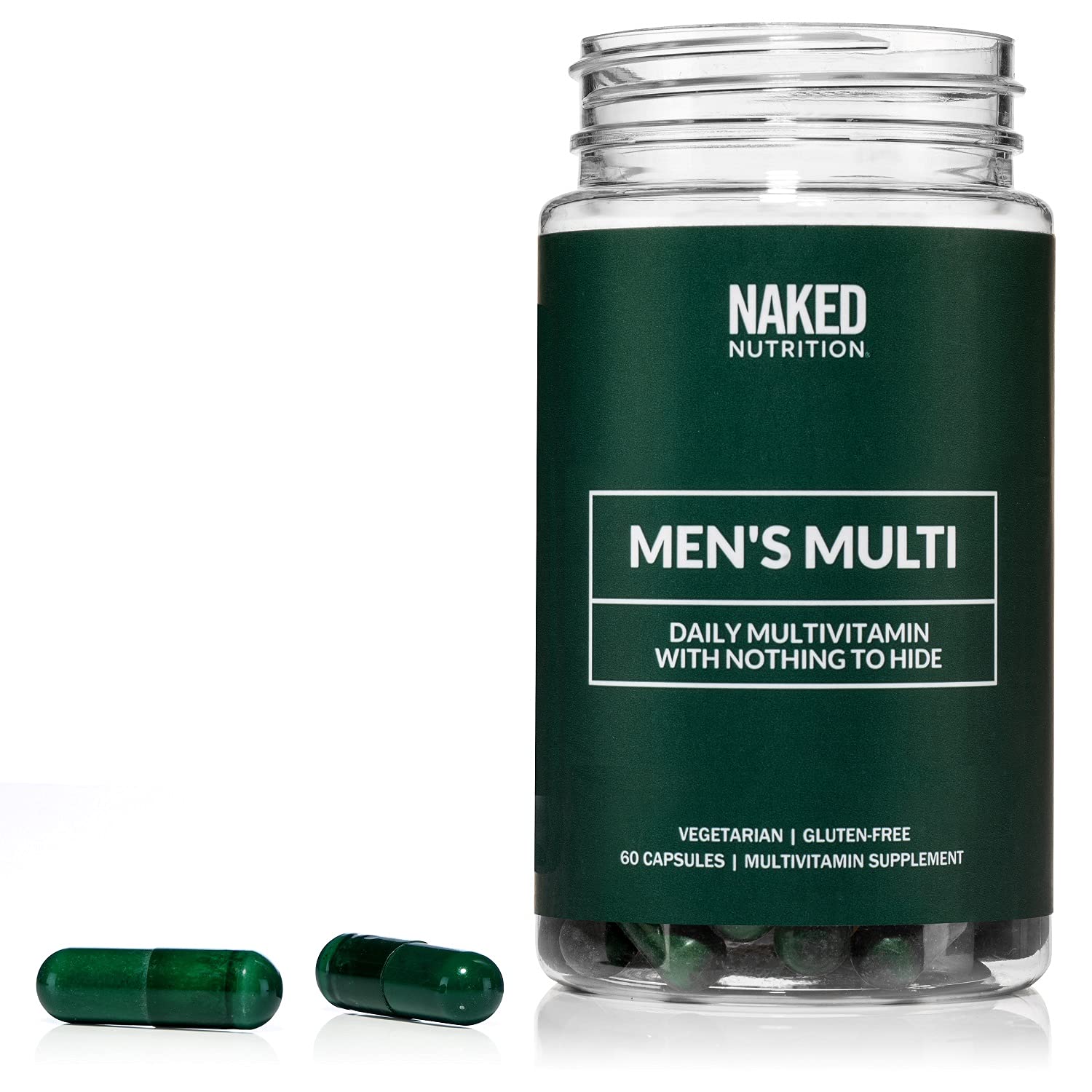 Men’s Multi – Daily Multivitamin for Men – A, C, E, Selenium, Zinc, Fruit and Super Green Extracts and More to Boost Immune Support – Gluten-Free and Vegetarian Daily Vitamins – 60 Capsules