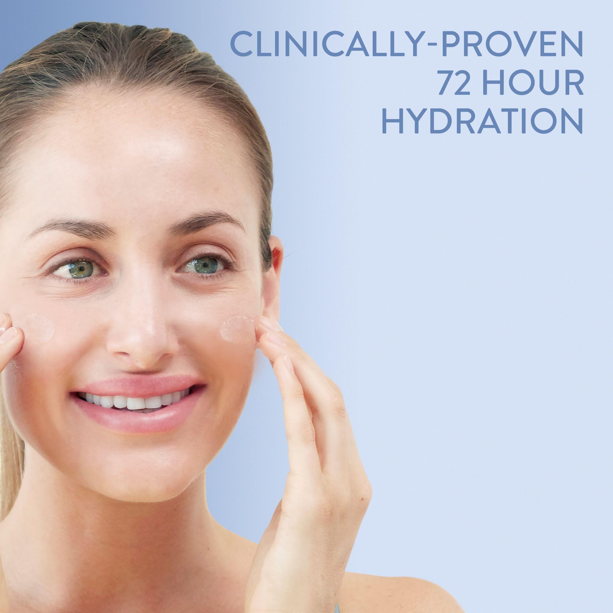 Cetaphil Deep Hydration Skin Restoring Water Gel with Hyaluronic and Polyglutamic Acid, Face Moisturizer, 72 Hour Hydration, For Dry, Dehydrated Sensitive Skin, Fragrance Free, 1.7 oz, Fragrance Free