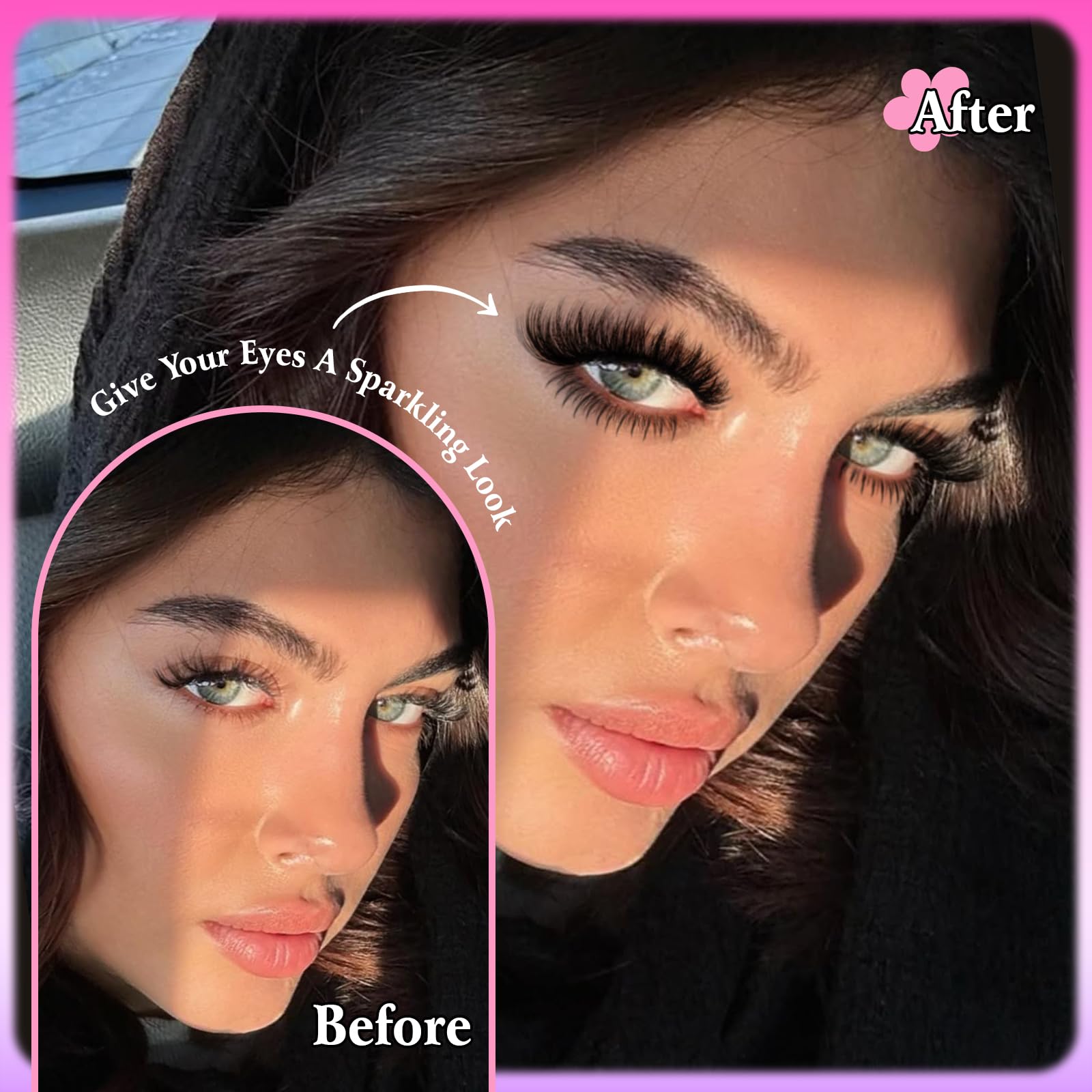 calphdiar Bottom Lashes Extension 552pcs Natural Lower Eyelash Clusters 5-7mm Bottom Lash Clusters 2 Styles Individual Lashes DIY Bottom Cluster Eyelash Extensions