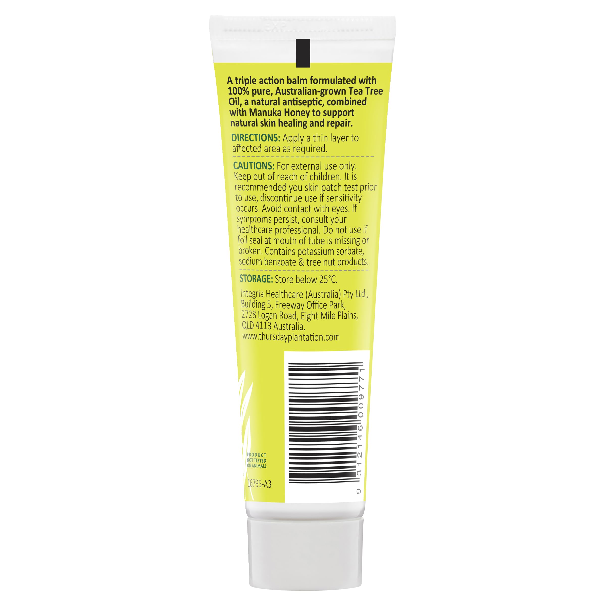 Thursday Plantation Tea Tree and Manuka Honey Balm, Soothes and Cleanses the Skin, 1 Ounce