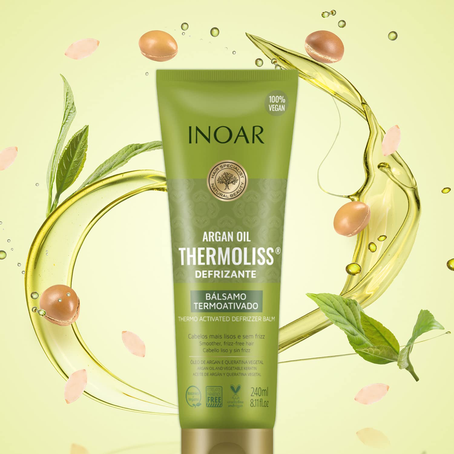 Inoar Thermoliss Keratin Straightening Conditioner for All Hair Types – 240 Grams