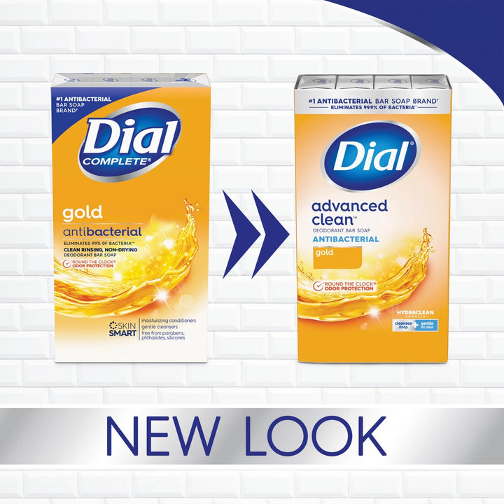 Dial Bar Gold Antibacterial Deodorant Soap, 4 oz ea 8 Count(Pack of 3)