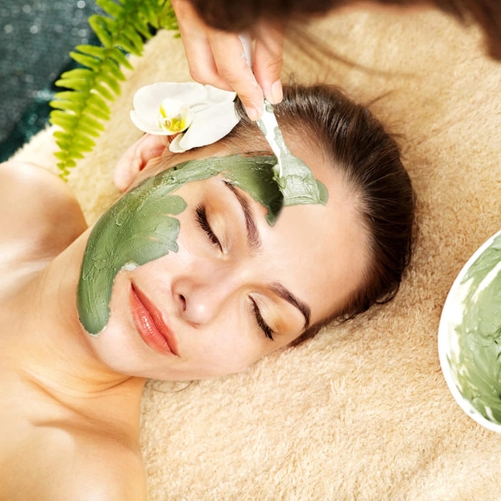 G2PLUS 100 PCS Disposable Makeup Frosted Tip Spatula Cosmetic Mask Spatula for Mixing and Sampling, 3.2' x 0.6' Facial Mask Stick