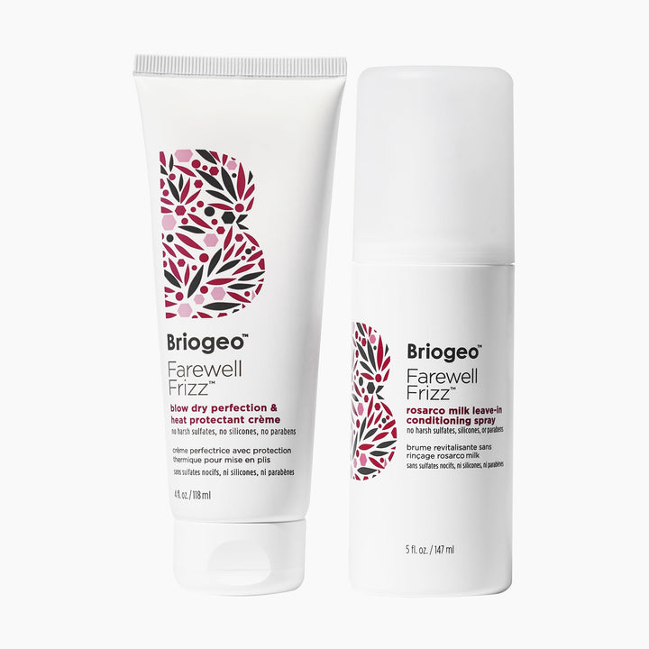 Briogeo Farewell Frizz Super Frizz Fighters Gift Set, Includes 4oz Blow Dry Cream and 5oz Leave-in Conditioner Spray ($51 Value)
