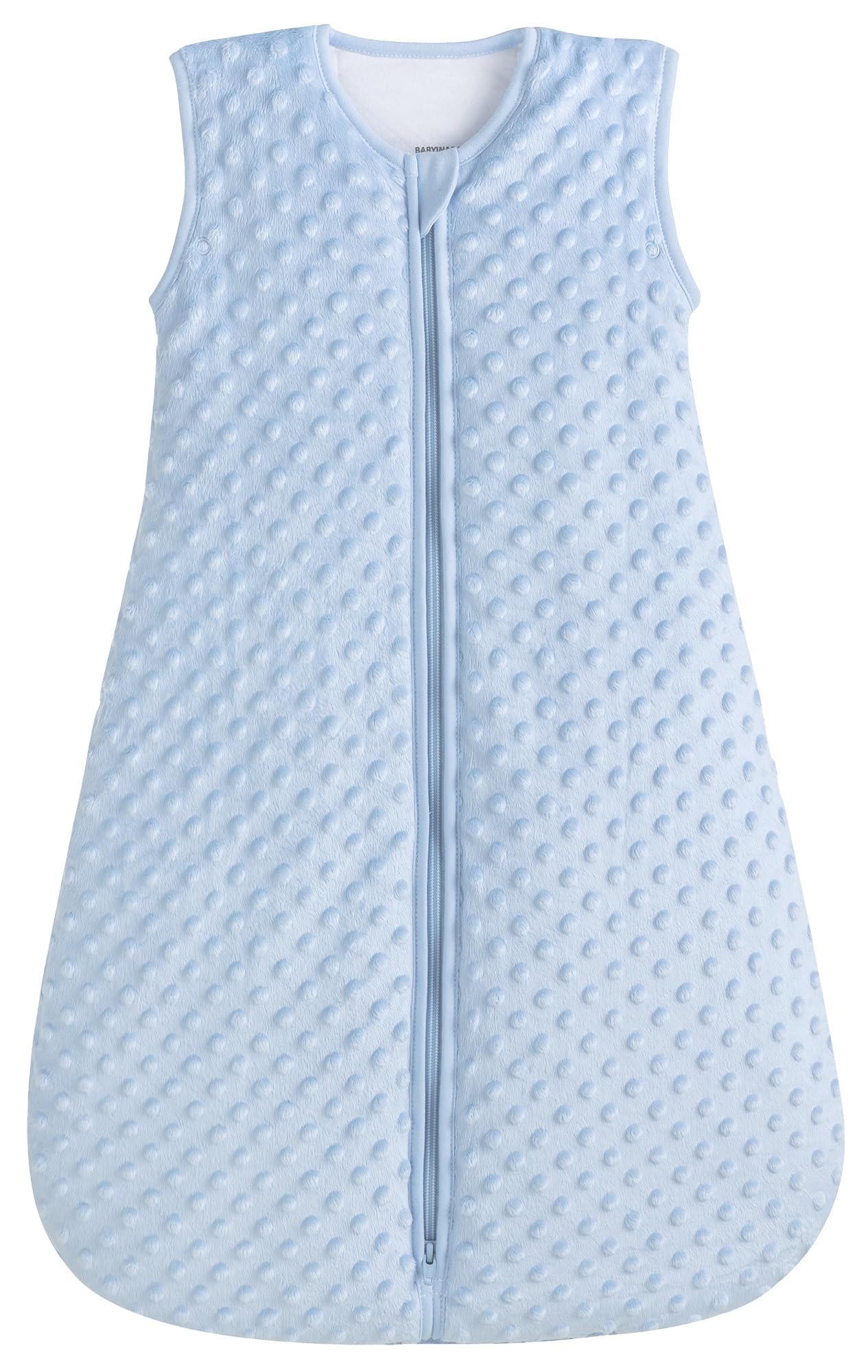 BABYINABAG Summer Model Baby Sleeping Bag and Sack, Plush Minky Dot, 1.25 Tog for Infants and Toddlers (Small (3-11 mos))