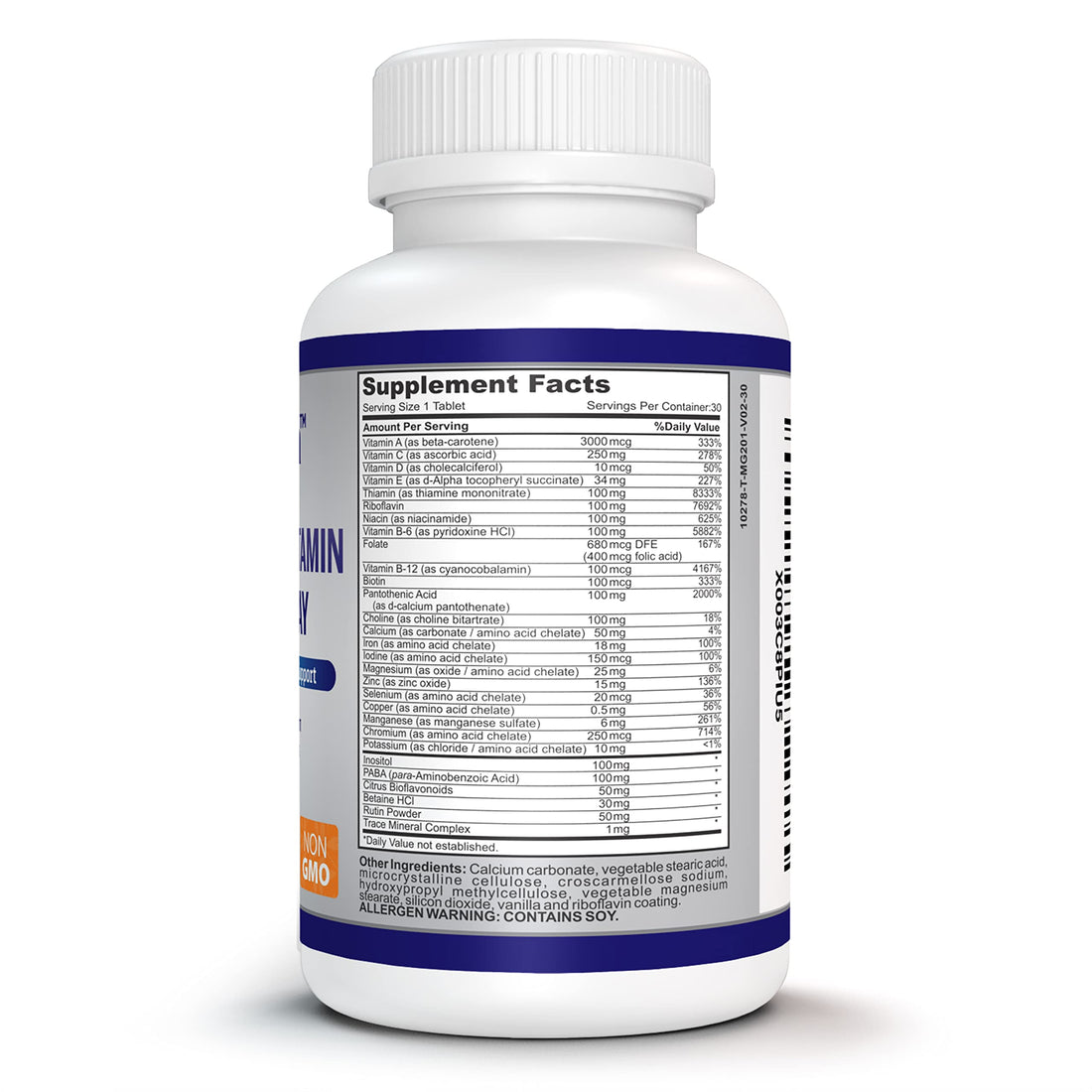 O!VITA Mega Multivitamin One-per-Day, Supports Immune System, foundational Health, Full Spectrum of Vitamins and Minerals, and Much More ...30-Day Supply (30 Non-GMO Tablets)