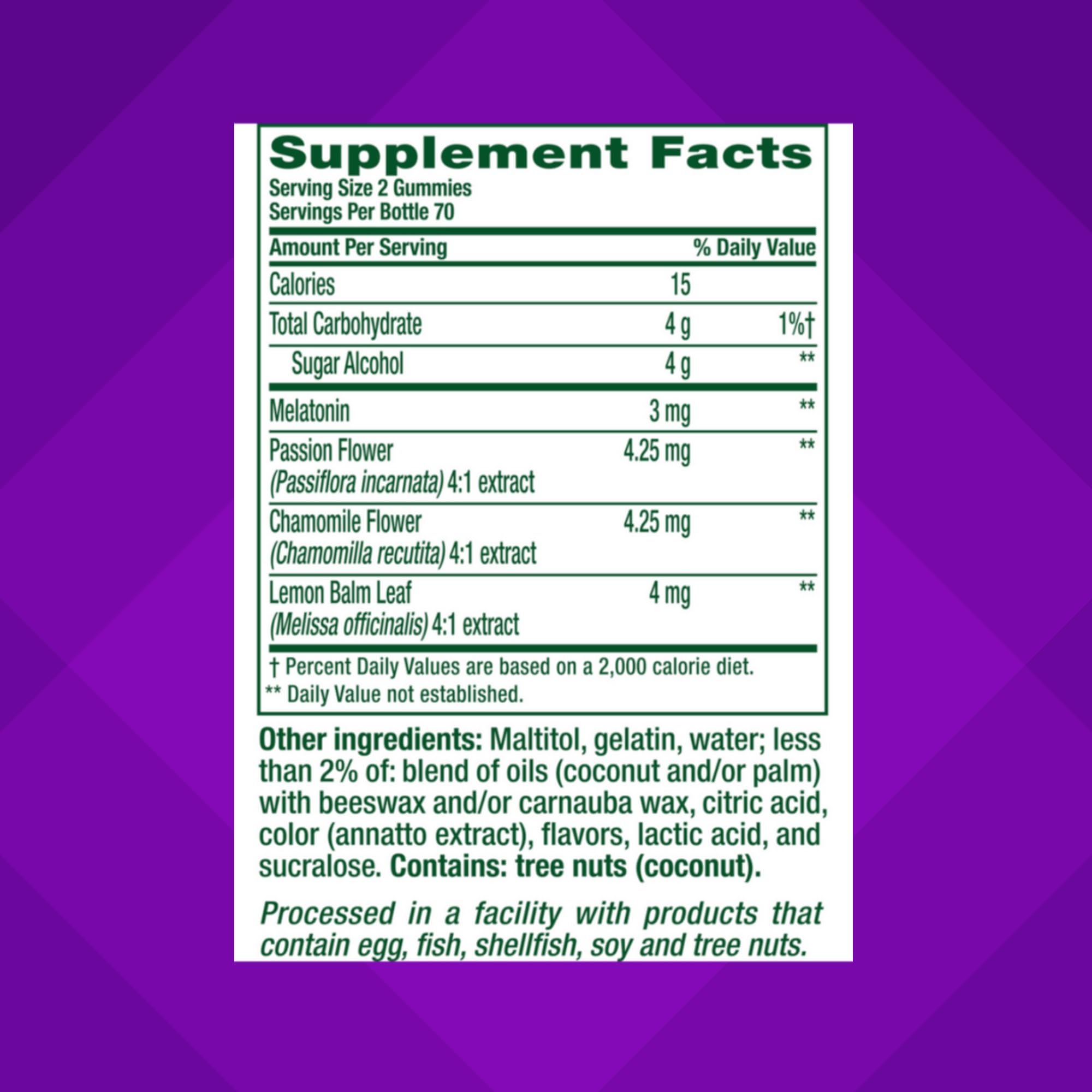 Vitafusion Melatonin Gummy Vitamins, 140 Count (Pack of 1)