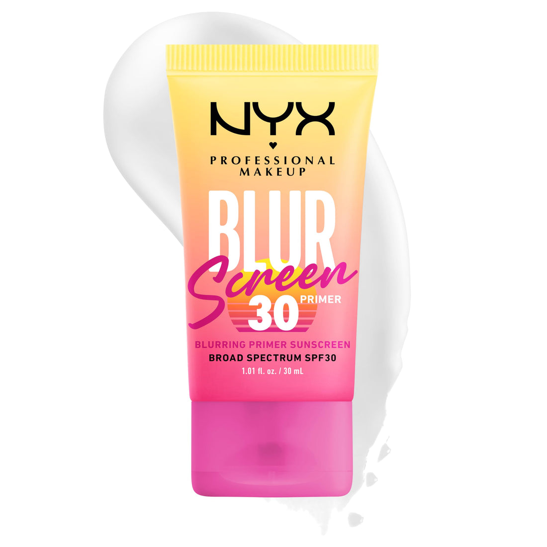NYX PROFESSIONAL MAKEUP Blurscreen SPF 30 Primer, 3-in-1 Blurring Makeup Primer with Sunscreen, Vegan Formula with No White Cast or Greasy Feeling